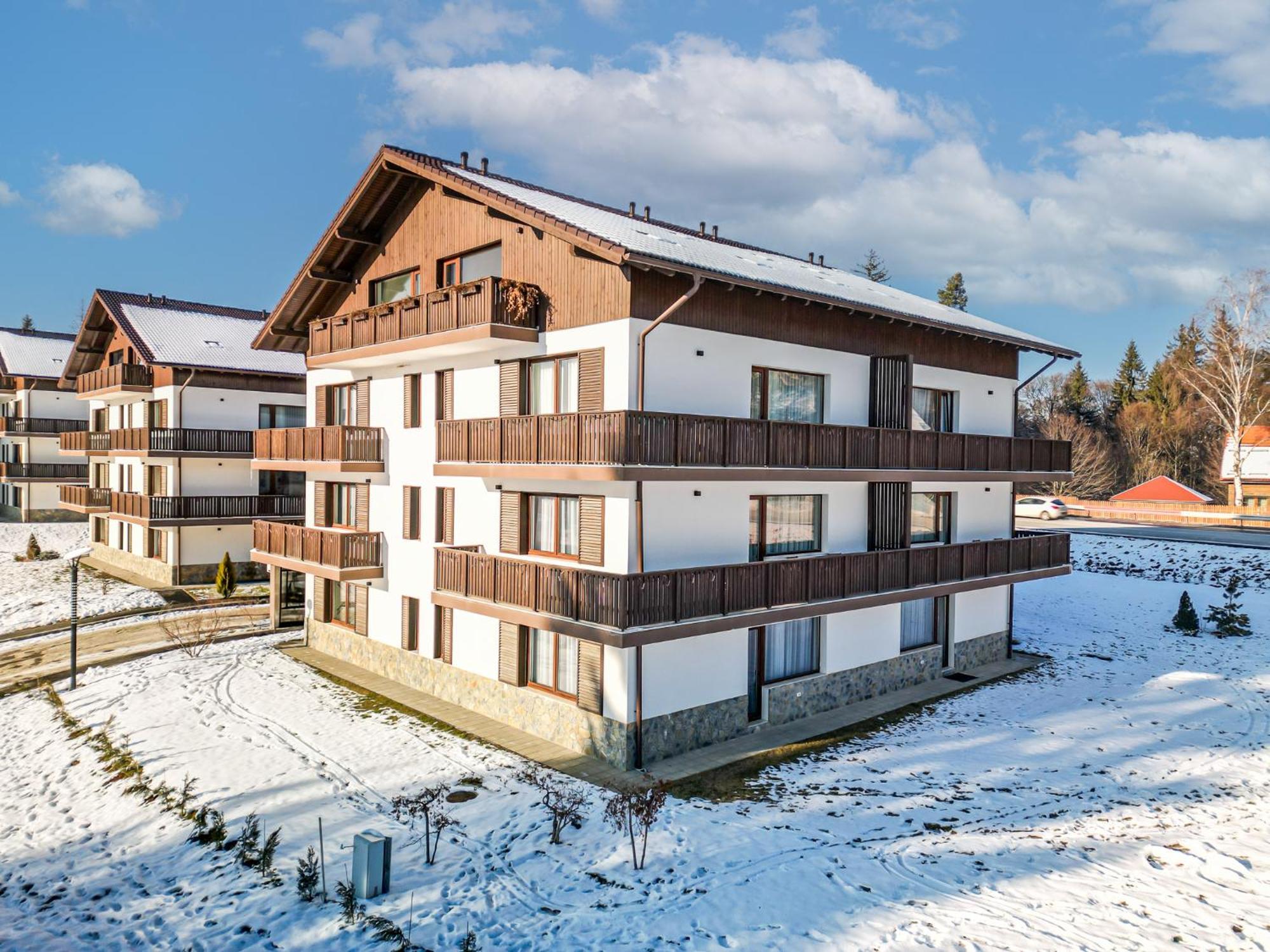 Albert Residence Aparthotel Grand Chalet With Free Spa Access To Alpin Resort Пояна-Брашов Экстерьер фото